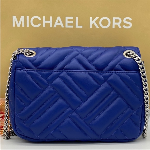 MICHAEL KORS PEYTON MEDIUM SHOULDER FLAP COBALT - Picture 16 of 16
